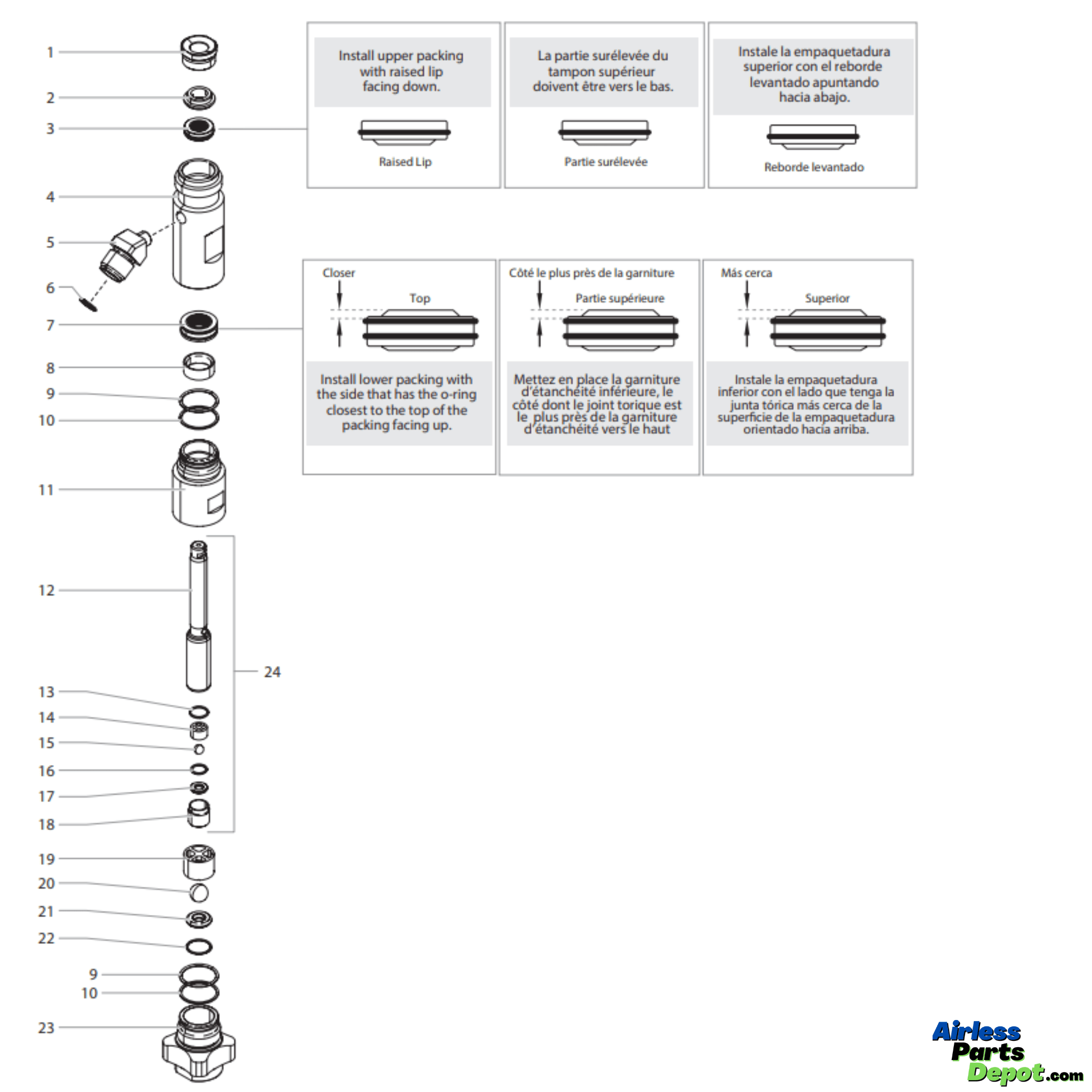 Titan 805-246A Fluid Section Assembly