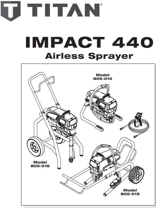 Titan 440 Impact Model 805-015, 805-016, 805-019