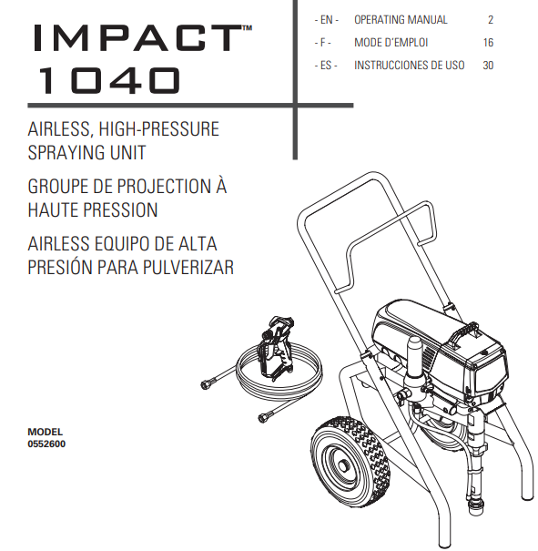 Titan Impact 1040 Airless Paint Sprayer