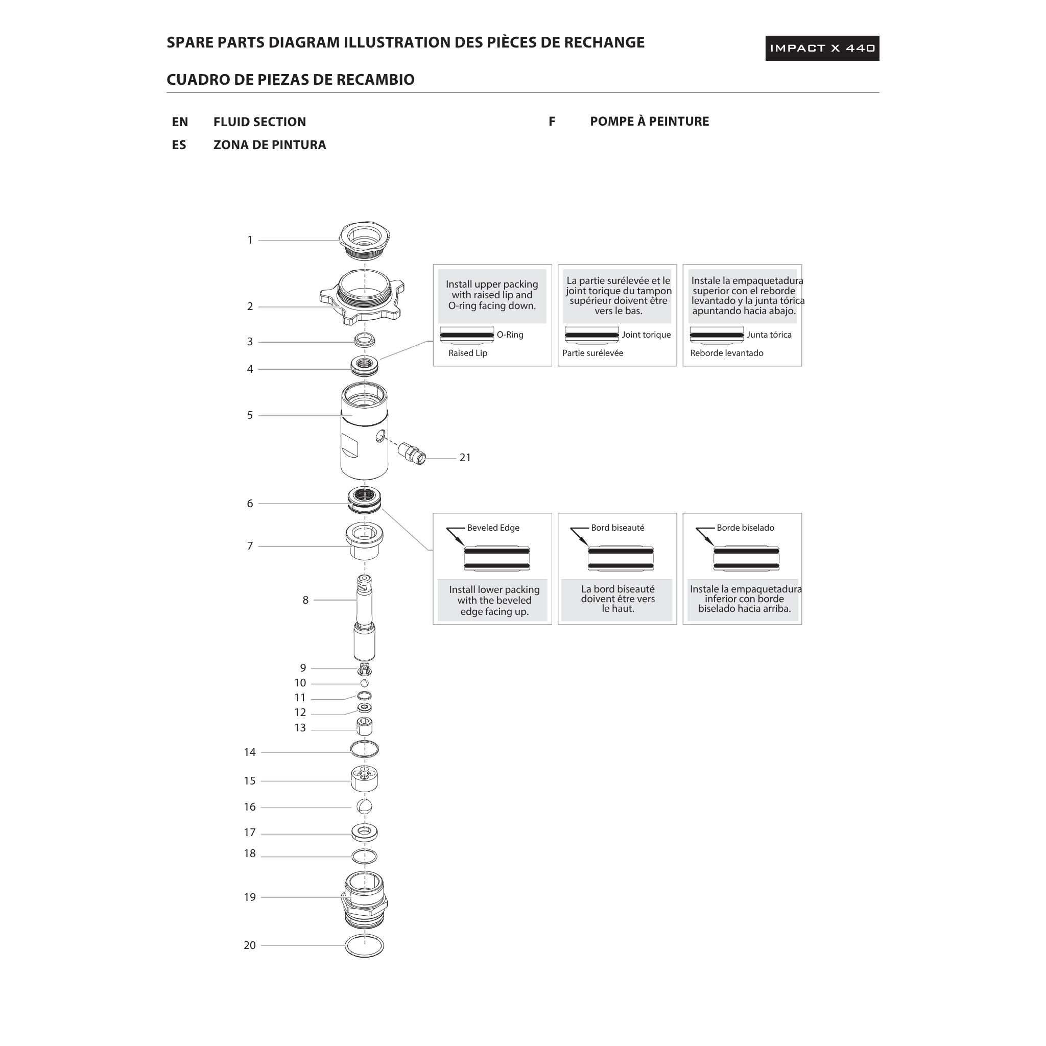 Titan 2440559 Fluid Section Assembly