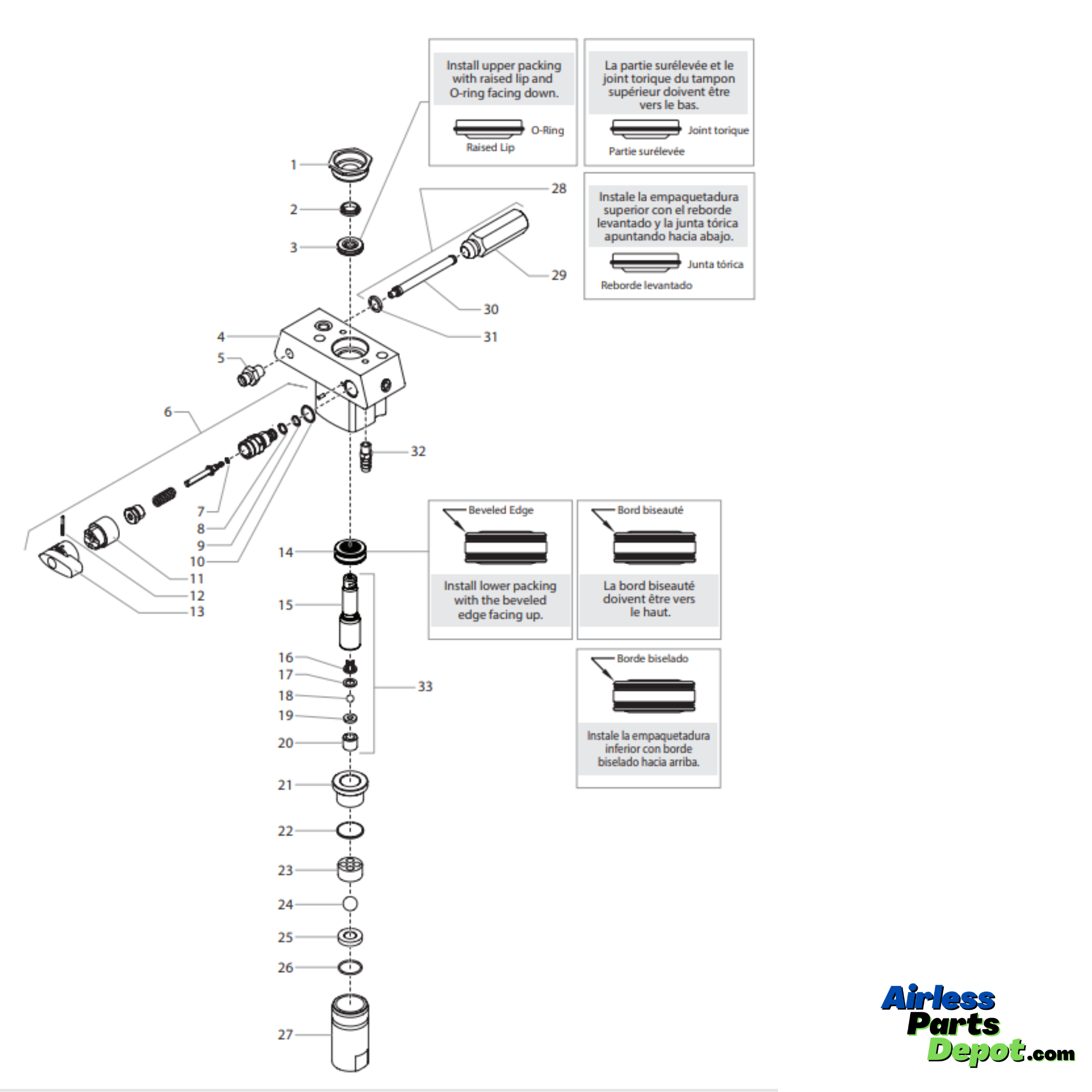 0532467A Fluid Section Assembly (Stand)